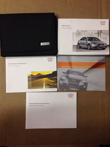 2009 audi a4 owner&#039;s manual with case