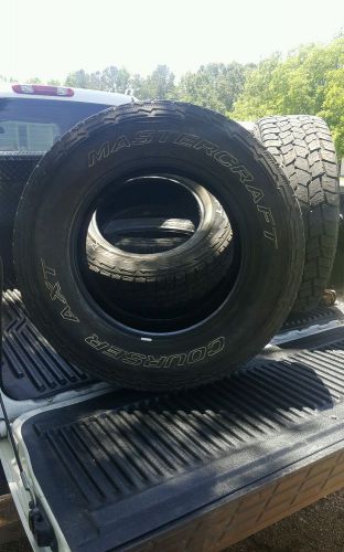 Four used mastercraft tires