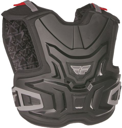 Fly racing black youth junior lite chest roost protector dirt bike by leatt mx