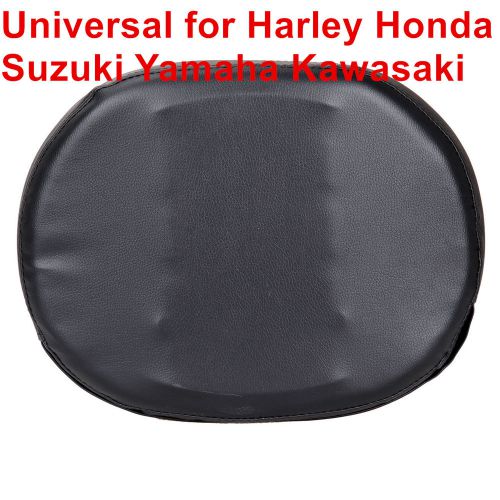 Universal synthetic leather backrest cushion pad for harley honda suzuki yamaha