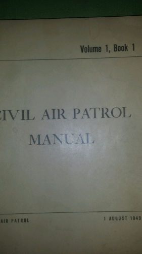 3 volume military civil air patrol training manuals vol. 1, books 1, 11, &amp;  111