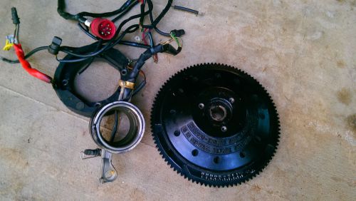 Johnson/ evinrude v4 outboard flywheel and stator, includes wiring harness