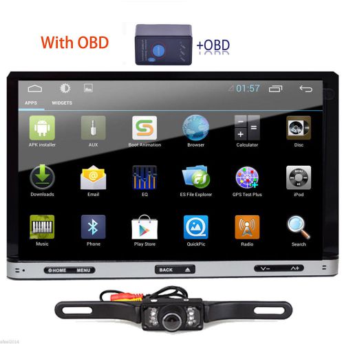 Android4.4 7&#034; 2din indash car dvd radio stereo player wifi 3g gps+tablet+cam+obd