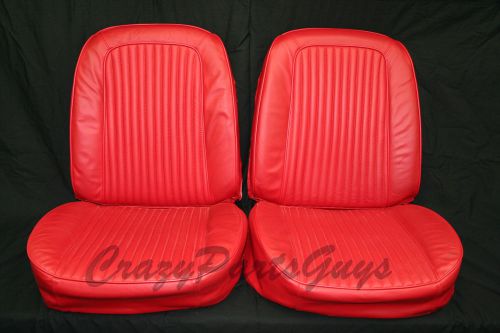 1963 corvette seat covers with foam, red, used but very nice