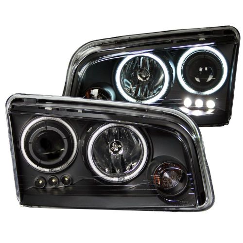 Anzo usa 121381 projector headlight set; w/halo fits 06-10 charger * new *