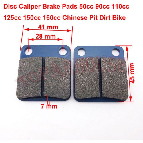 Rear disc brake caliper pads shoe for  chinese  pit dirt bike xr crf 50 klx