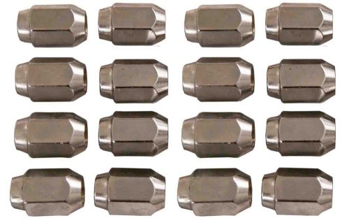 16 pack of chrome lug nuts 1/2-20 size club car &amp; ezgo golf carts