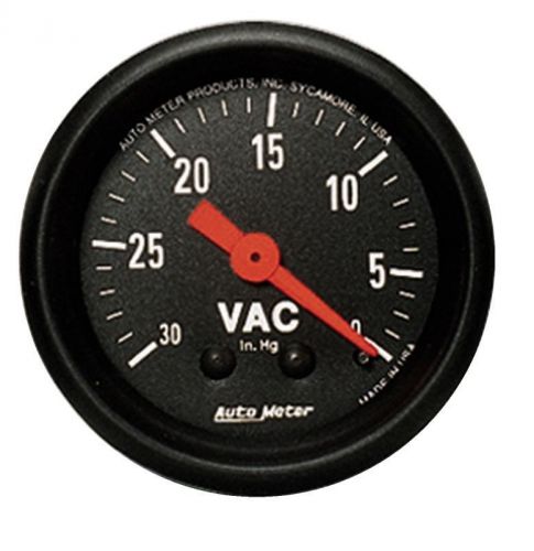 Autometer 2610 gauge, vacuum, 2 1/16&#034;, 30inhg, mechanical, z series