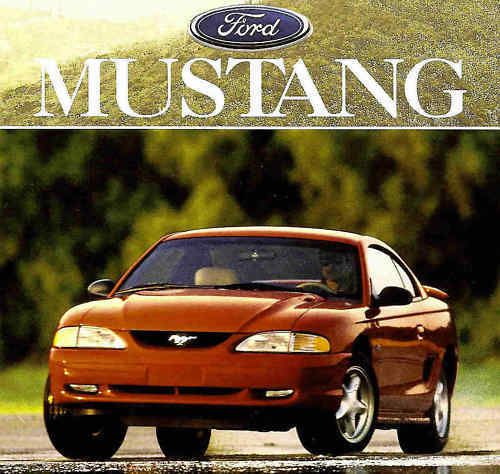 1996 ford mustang brochure-gt coupe &amp; convertible
