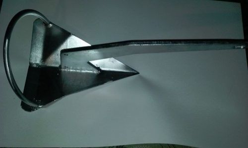 New 6 kg 14 lbs galvanized steel shovel scoop style boat anchor with roll bar