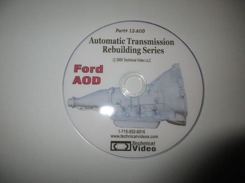 Ford aod rebuilding dvd, see the work being done step by step