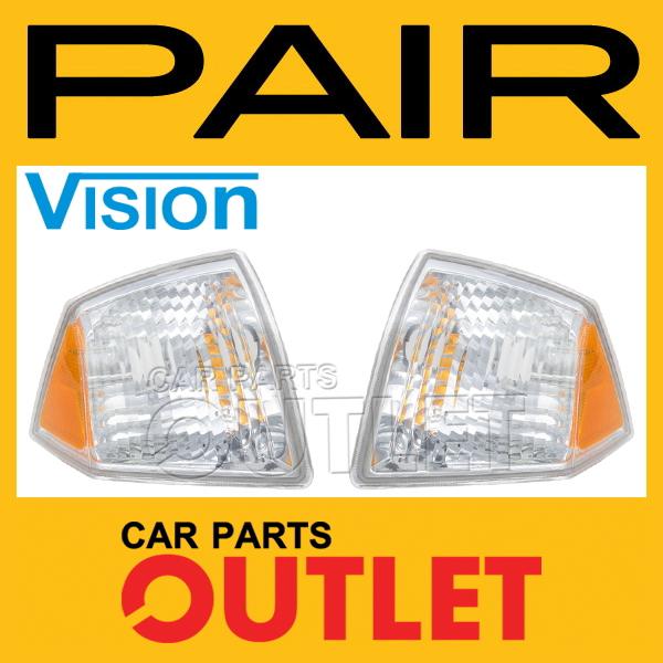 2007-2010 jeep compass side maker lamp amber clear corner lights left right pair