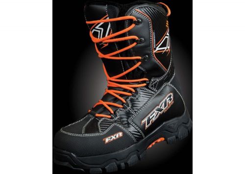 Fxr x-cross adult black / orange warm winter snow boots - sizes 6 -6.5- 8 -9-new