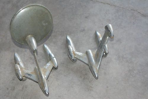 1950s rocket ship left &amp; right mirrors by joma for ratrod, chevrolet, ford dodge