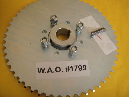 Go cart sprocket and hub for 1&#034; axle ,54 tooth for #40,41 &amp;420 chain  wao:1799