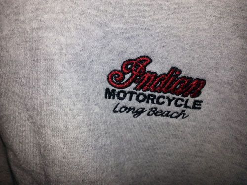 Indian motorcycle sweatshirt long beach lee brand 3xl gray pullover