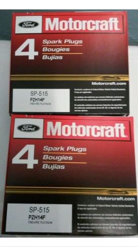 Set of (8) motorcraft spark plugs pzh14f sp515