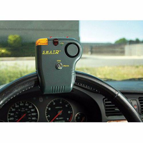 New - swat auto alarm steering wheel anti-theft alarm with remote - from usa !!!
