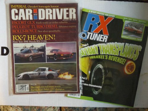 Rx7 literature, car and driver jan 1981, rx tuner vol. 1 issue 9.