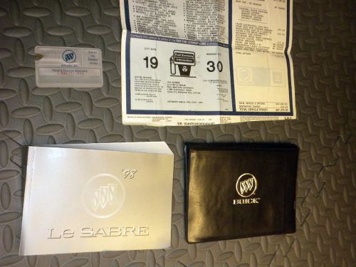 1998 buick le sabre original owners manual w/case +