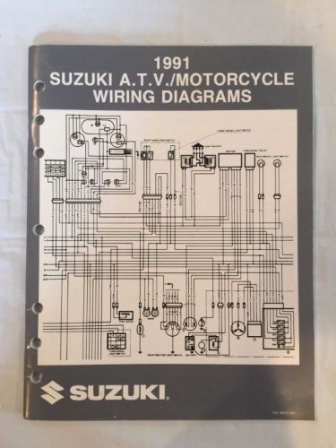 1991 suzuki atv/motorcycle m model wiring diagrams manual