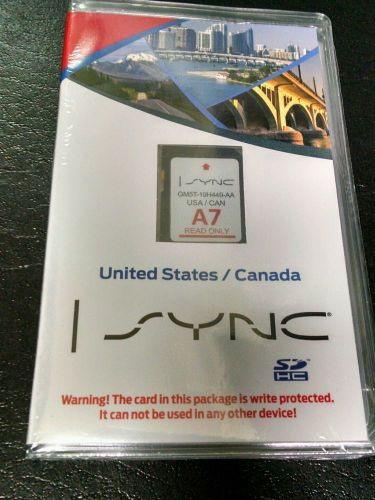 Ford/lincoln sync navigation system a7 new map sd card (us &amp; canada) 2016