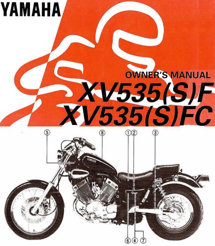 1994 yamaha xv535 virago 535 motorcycle owners manual xv535sf-xv535sf-xv 535-c