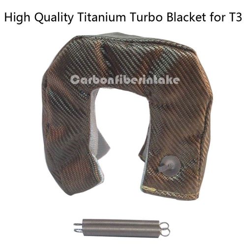 Titanium &amp; glass fiber turbo blanket heat shield cover for t3 natural color t3 v