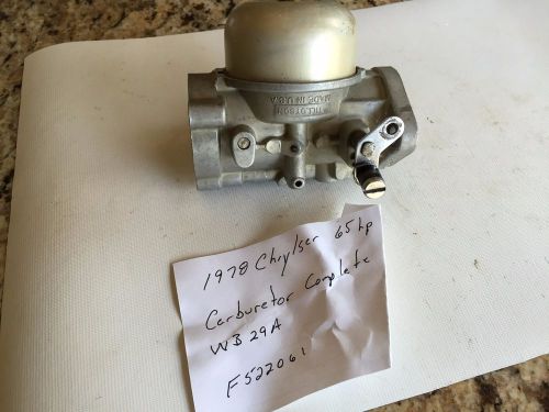 Carburetor f522061 chrysler force outboard 1978 65hp 65 hp 55hp quicksilver