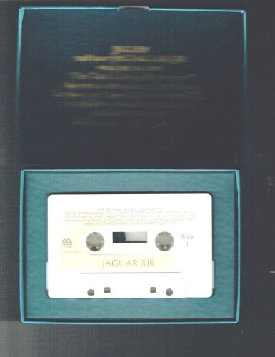 1980?s jaguar xj6 cassette tape total driving experience &#034;audio brochure&#034;, xj-6