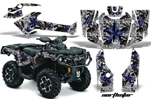 Can am amr racing graphics sticker kits atv canam outlander sst decals 2012 nsbg