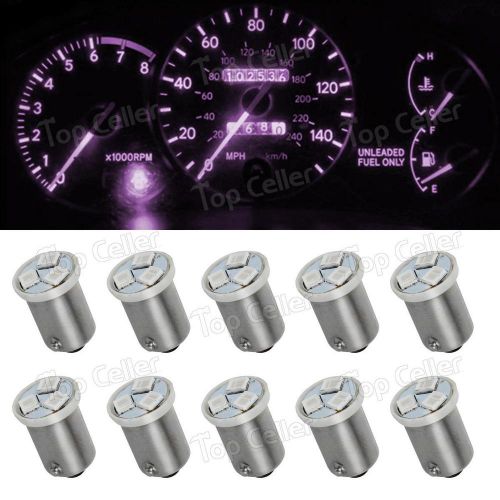 0x purple instrument panel lights ba9s 64111 3-smd 12v lamps for ford