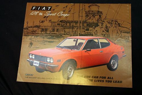 Vintage fiat 128 sl sport coupe circa 1972 biggest selling car europe brochure