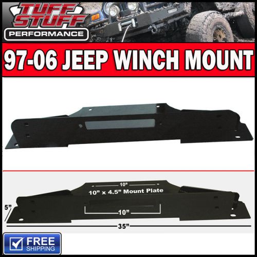 Tuff stuff 97-06 jeep tj winch mount &amp; hardware for all bumpers 3/16&#034; thick