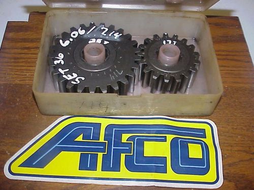 Afco set #36 quick change 6.06-7.14 rear end gears &amp; case 10 spline u6 woo imca