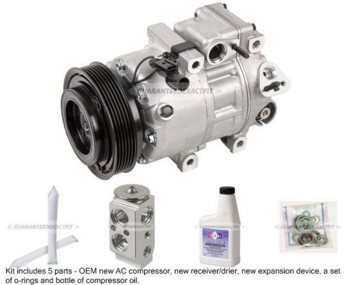 New genuine oem ac compressor kit with drier oil &amp; more for kia sorento