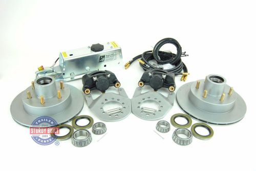 Tie down eng disc brake kit 12 in vented integral single axle w/ actuator