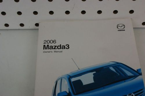 2006 mazda 3 owners manual     free shipping