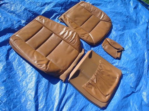 94-95 mercedes w124 e-class 320 driver left palomino leather seat covers heating