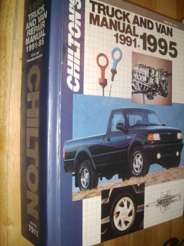 1991-1995 chevy jeep ford dodge gmc toyota nissan truck & van shop manual book  