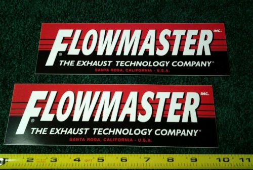 Lot of 2 flomaster exhaust racing decals nhra nascar hot rod stickers pair