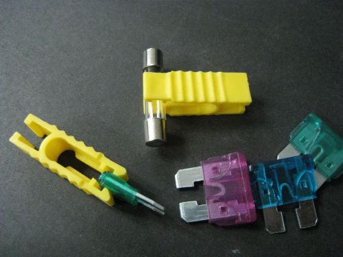2 x smart fuse tool - fuse puller fits atc atm blade &amp; glass fuses #a1