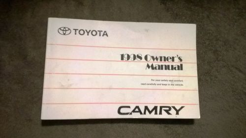 1998 toyota camry owners manual