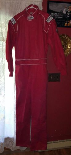 Ultra shield auto racing suit single layer sfi-1 3 xl red