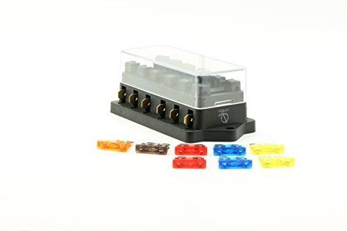 *fast shipping* lumision 6 way automotive fuse block terminal box with 8 fuses