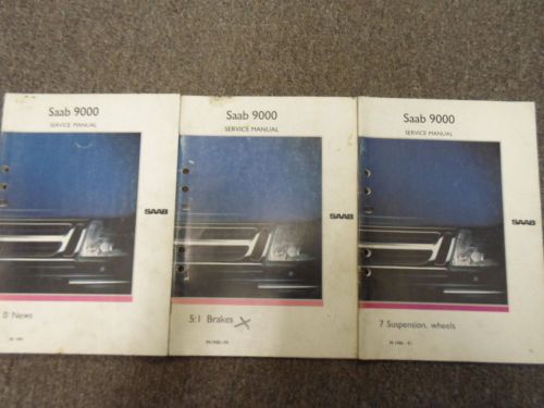 1986 1991 saab 9000 service repair shop manual huge set factory oem books 88 90