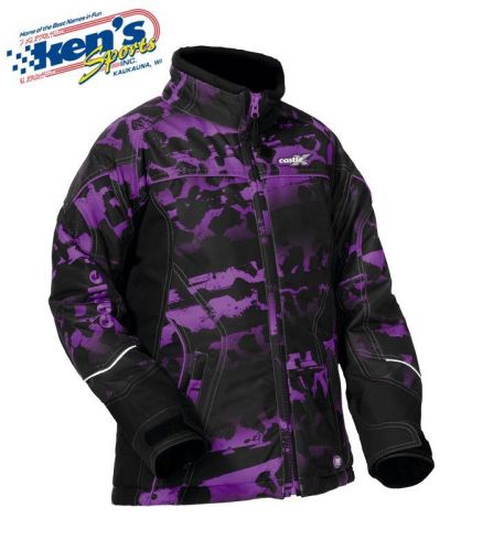 Castle x youth girils purple twist-13 se vivid winter snowmobile jacket 70-313_