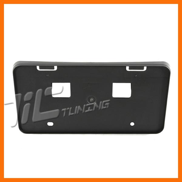 Front bumper license plate bracket plastic matte black 09-12 corolla usa/canada