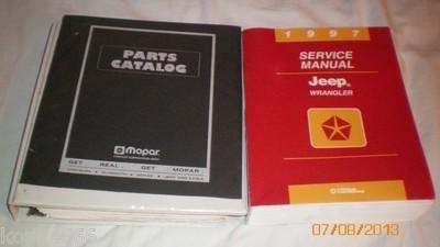 1997 jeep wrangler chrysler oem full service manual 1997-99 parts catalog ex con