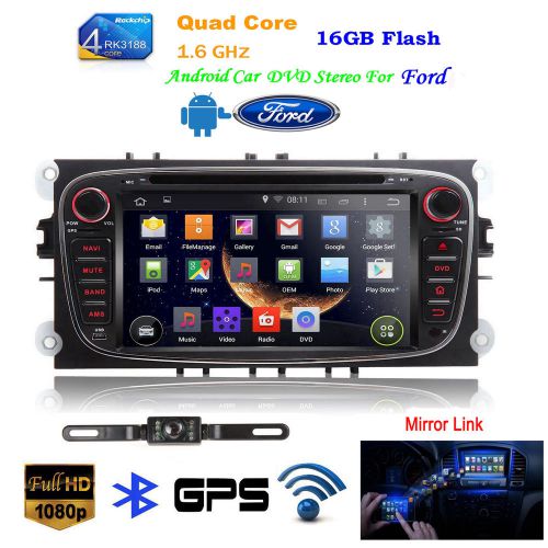Tocado 4 core android 4.4 car radio stereo gps for ford mondeo focus 2008 - 2011